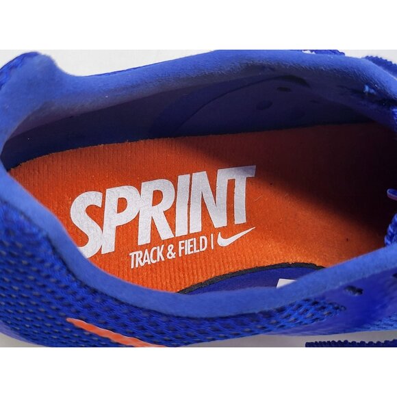 Nike Zoom Rival‎ Sprinter Men Track Spikes Racer Blue Lime DC8753 401 Size 11.5 - Picture 9 of 9